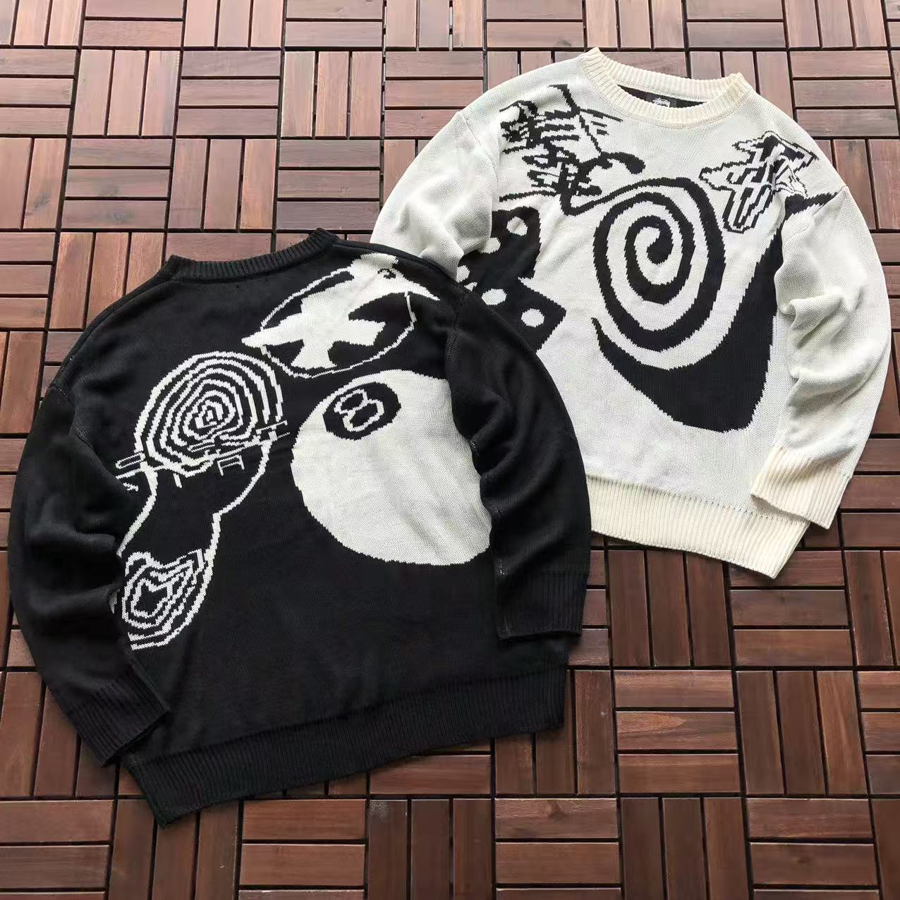 Suéter Tricô Nike x Stussy Graphics